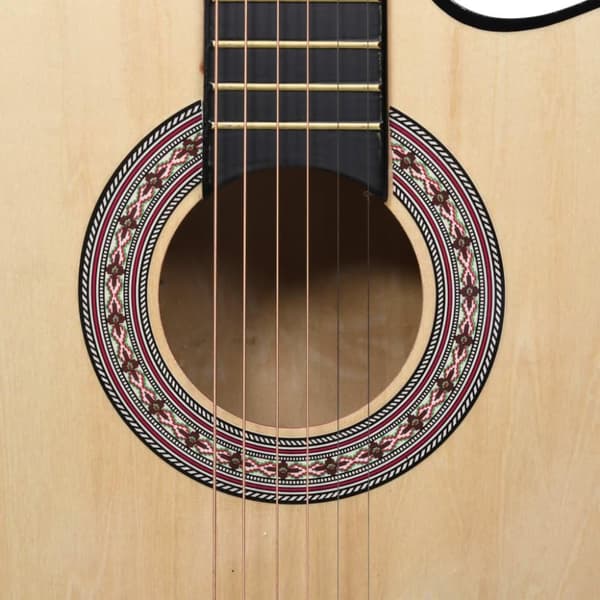 vidaXL western akustisk guitar med 6 strenge 38" lindetræ