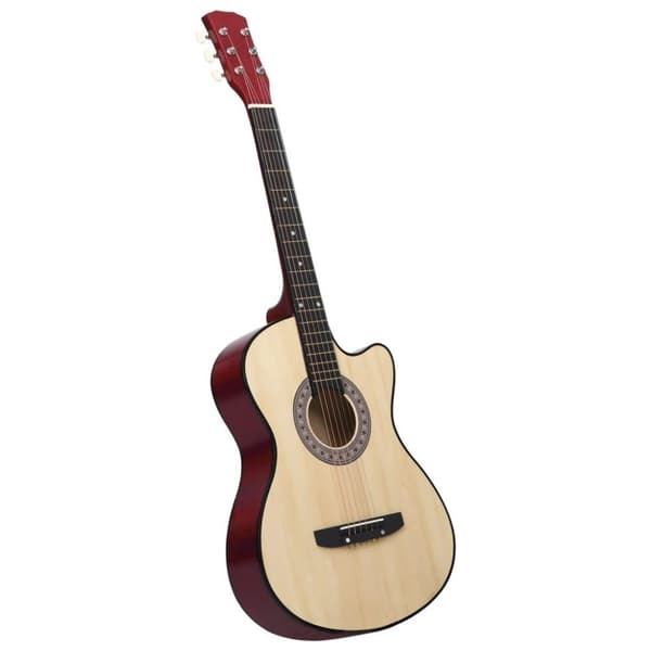 vidaXL western akustisk guitar med 6 strenge 38" lindetræ
