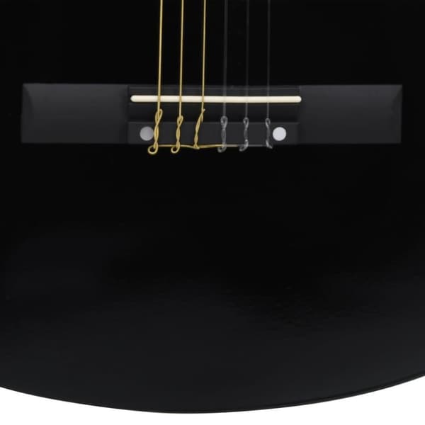 vidaXL klassisk guitar til begyndere 4/4 39 lindetræ sort