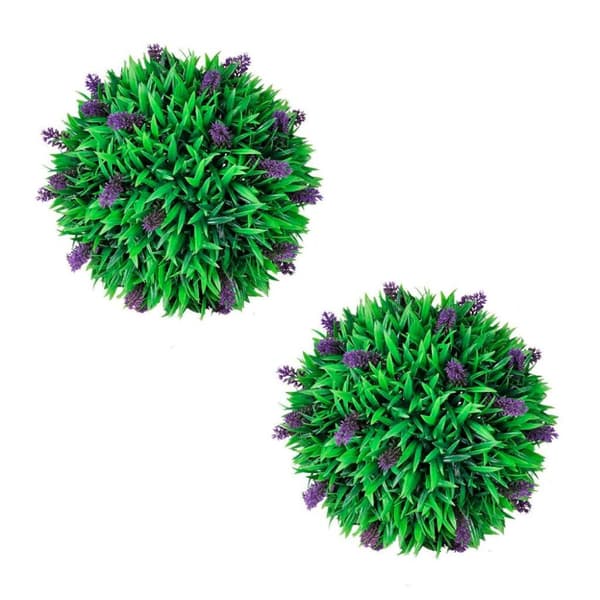 vidaXL Konstväxt buxbomboll med lavendel 30 cm