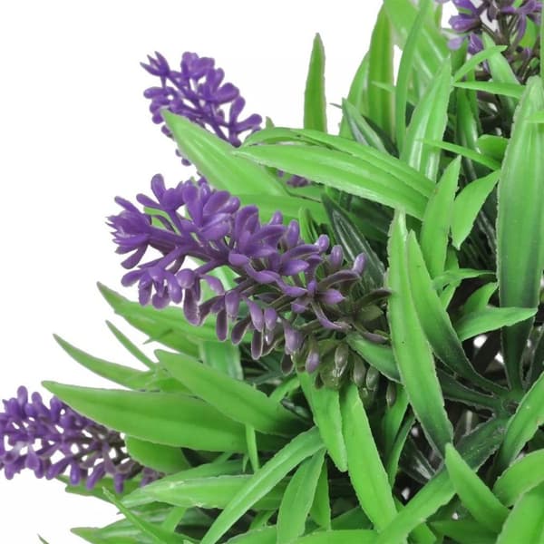 vidaXL Sæt med 2 kunstige buksbom-kugler med lavendel 28 cm