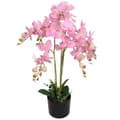 Miniatyrbillede 1 af 2: vidaXL kunstig orkidéplante med urtepotte 75 cm pink