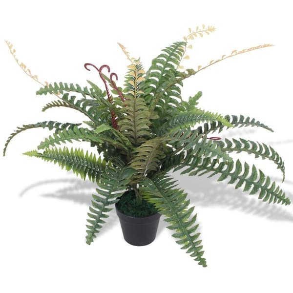 vidaXL Tekokasvi ruukulla saniainen 60 cm vihreä