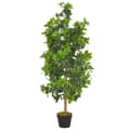 Miniatyrbillede 1 af 2: vidaXL kunstig plante laurbærtræ med urtepotte grøn 120 cm