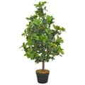 Miniatyrbillede 1 af 2: vidaXL kunstig plante laurbærtræ med urtepotte grøn 90 cm