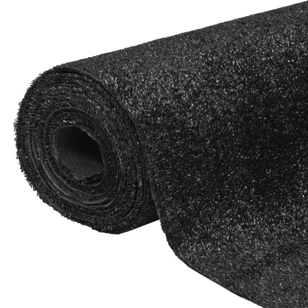 vidaXL Keinonurmi 1x15 m/7-9 mm musta