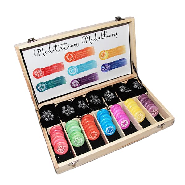Something Different Chakra Meditation Stones (æske med 24) May Vary One Size