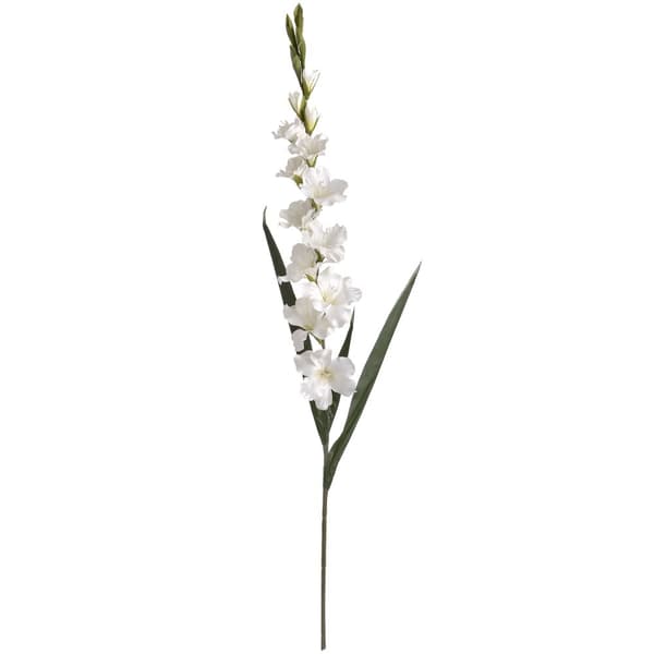 Hill Interiors Kunstige Gladioli Pure White One Size