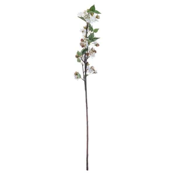 Hill Interiors Artificial English Blossom Branch Brown/White/Green One Size