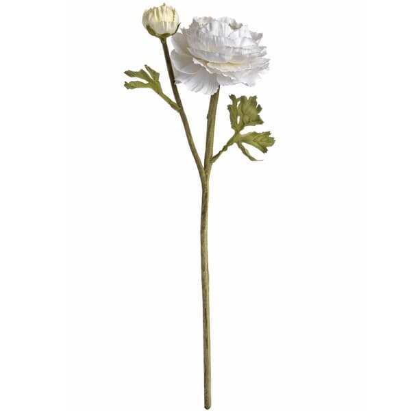Hill Interiors Kunstig Ranunkel Spray White One Size