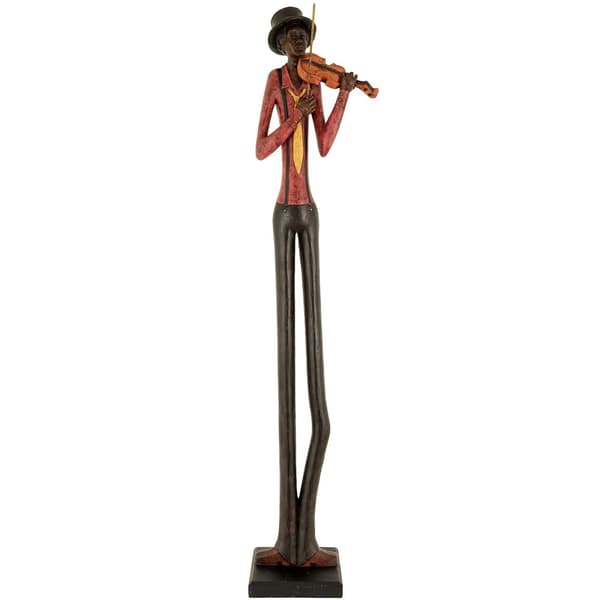 Hill Interiors Stående jazzband violinist Brown/Red One Size