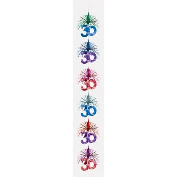 Amscan Milestone Birthday Cascade Column Decoration (Pack of 6)