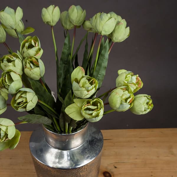Hill Interiors Kunstig grøn tulipanplante