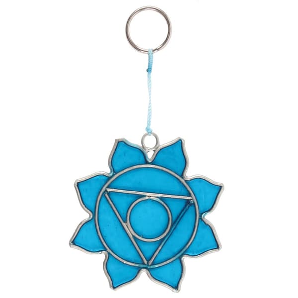 Something Different Throat Chakra Mini Symbol Suncatcher Blue One Size