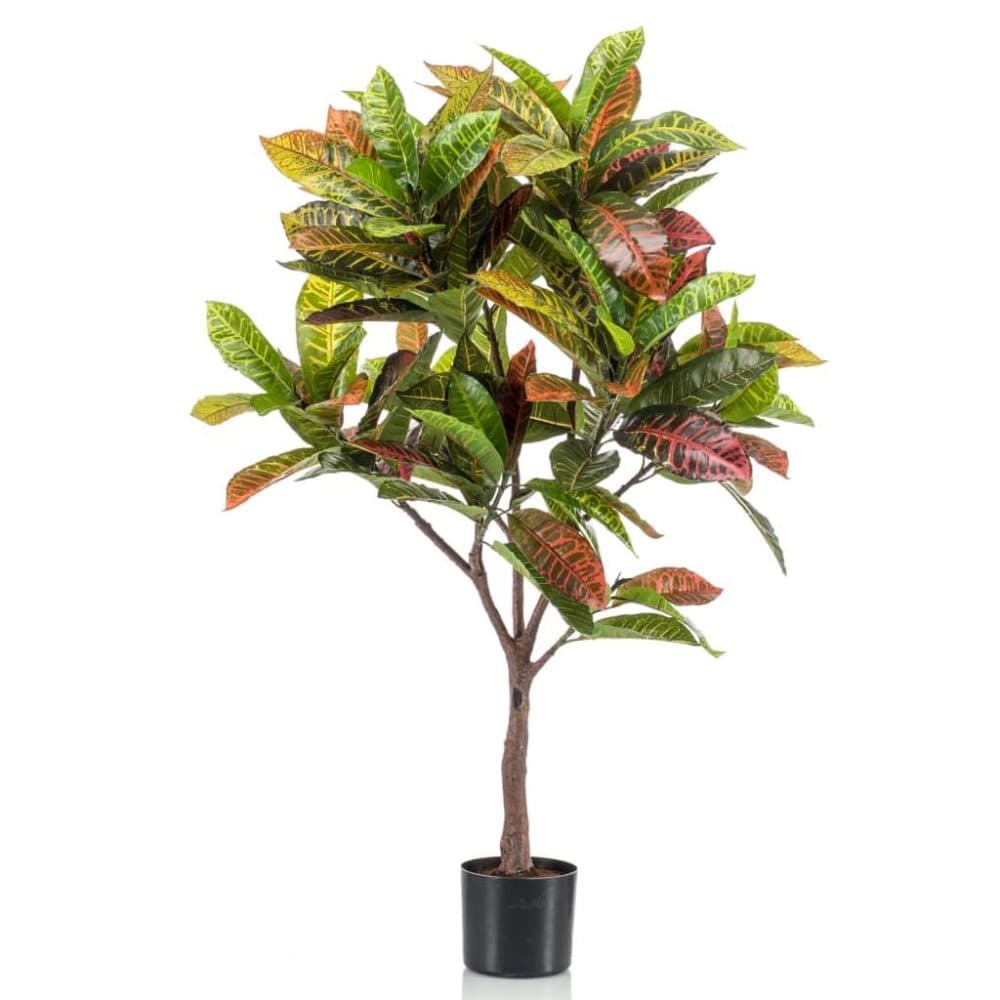 Emerald Kunstig krotontre med potte 100 cm