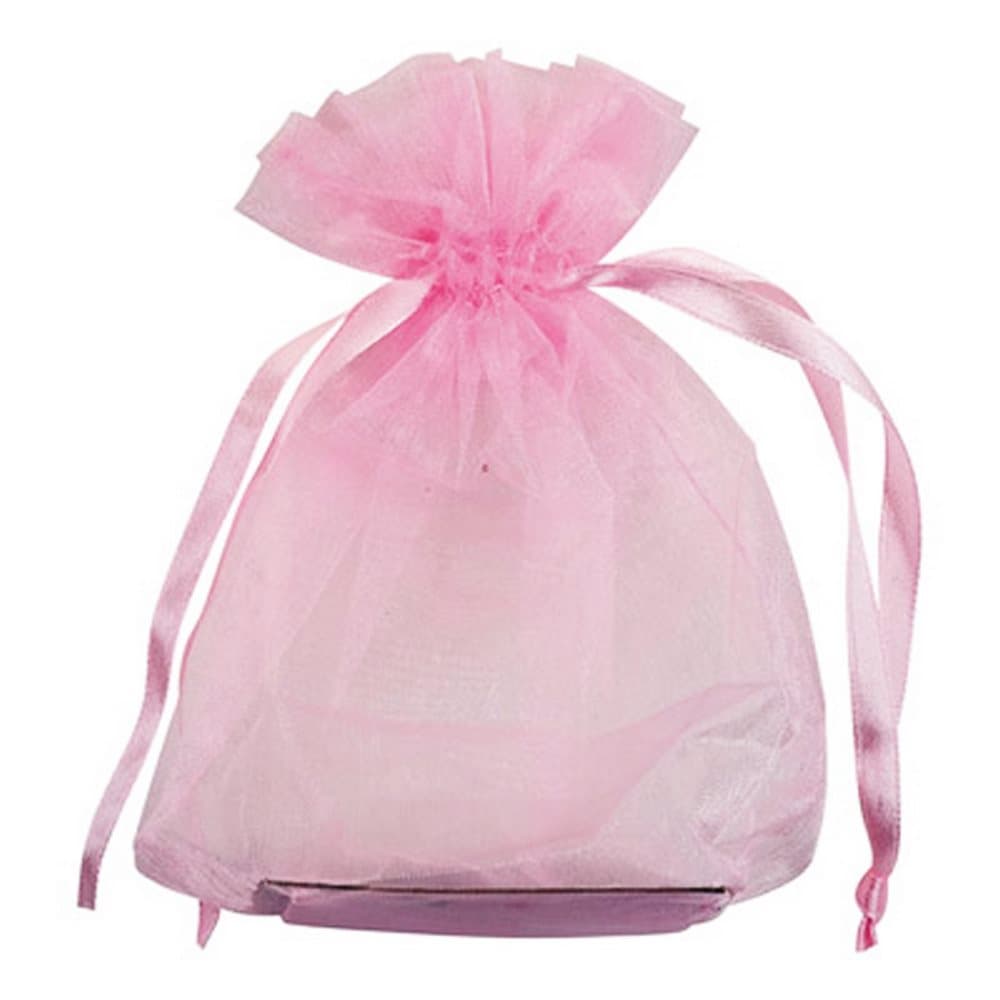 Club Green Medium Organza Wedding Pouch (paket med 10)