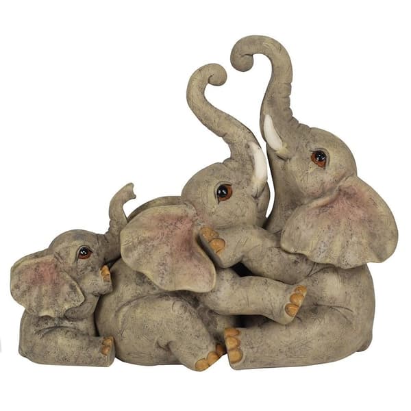 Something Different Animal Families Elephant Ornament Grey One Size