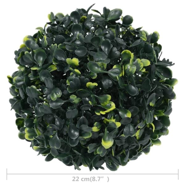vidaXL Konstgjorda buxbombollar 2 st 22 cm
