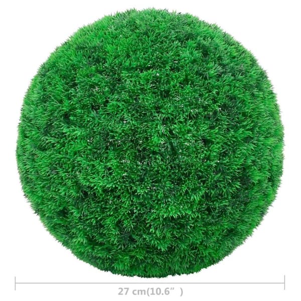 vidaXL kunstige buksbom 2 stk. 27 cm kugleformet