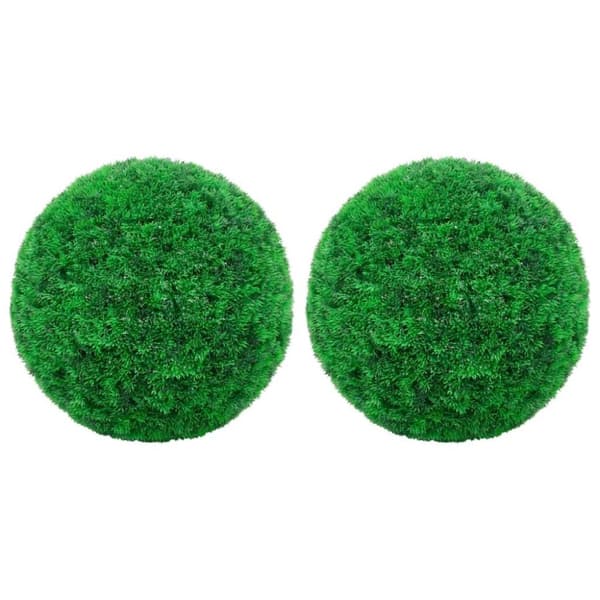vidaXL kunstige buksbom 2 stk. 35 cm kugleformet
