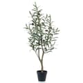 Miniatyrbillede 1 af 2: Emerald kunstigt oliventræ 90 cm i plastikkrukke