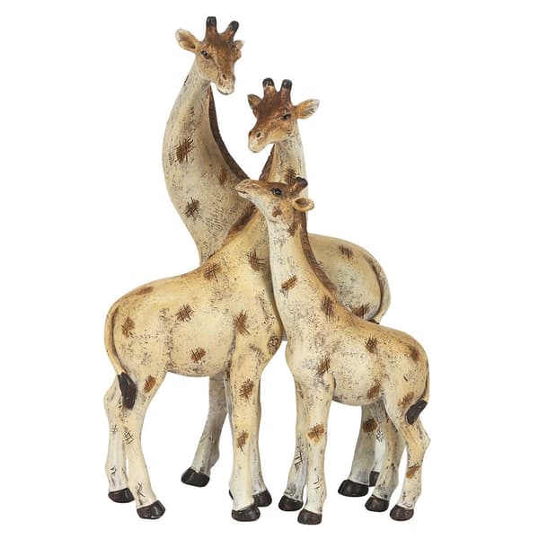 Something Different Giraffe Family Ornament Cream/Brown One Size