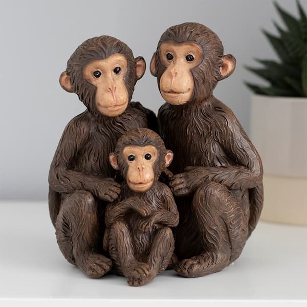 Something Different Bare træet af os abe familie ornament