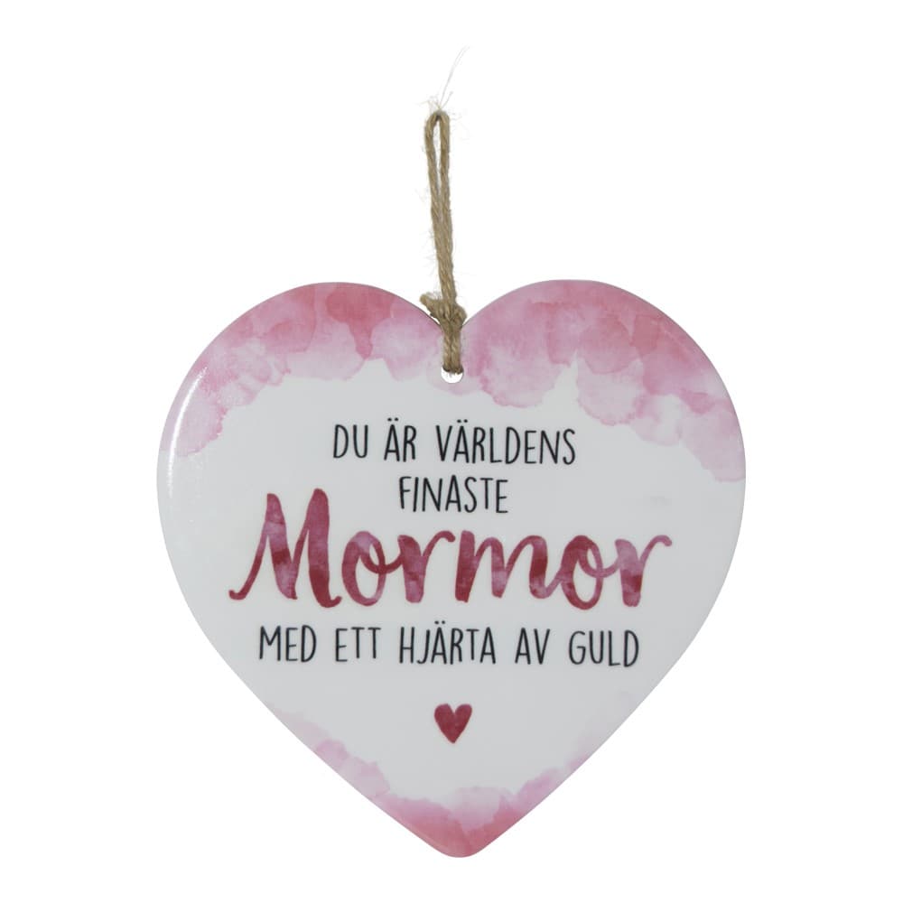 Budskapshjärta mormor