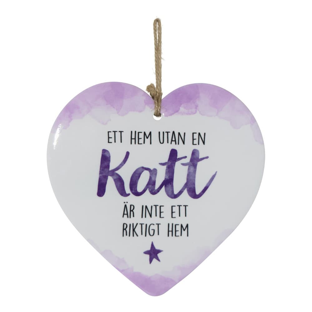 Budskapshjärta katt