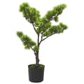 Miniatyrbillede 3 af 7: vidaXL kunstigt fyrretræs-bonsaitræ med potte 60 cm grøn