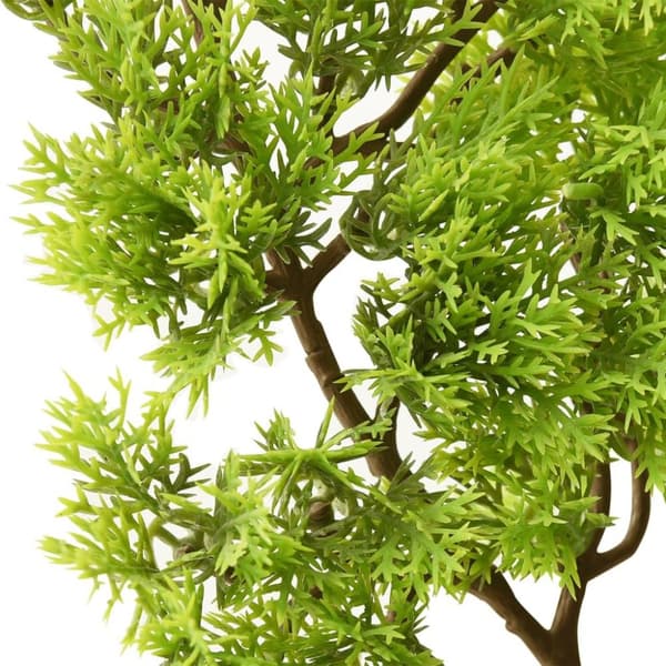 vidaXL Konstgjort bonsaiträd i kruka cypress 60 cm grön