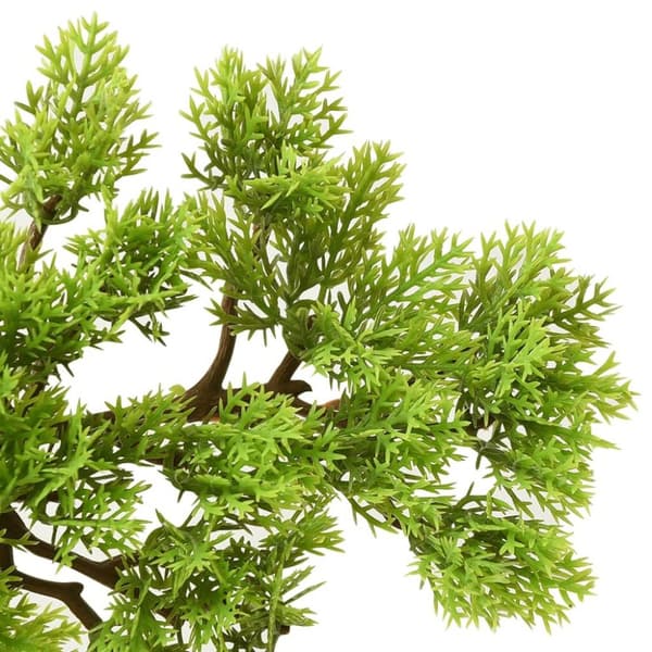 vidaXL Konstgjort bonsaiträd i kruka cypress 60 cm grön