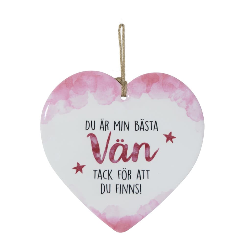 Budskapshjärta vän