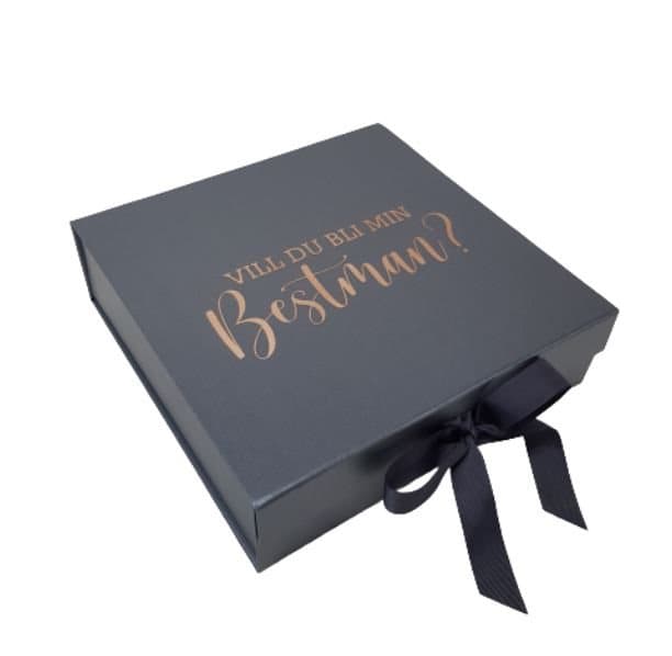 Presentbox Svart Egen text