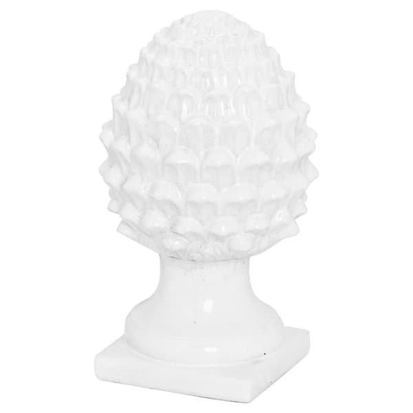 Hill Interiors Garda Egern pynt White 35cm x 20cm x 20cm