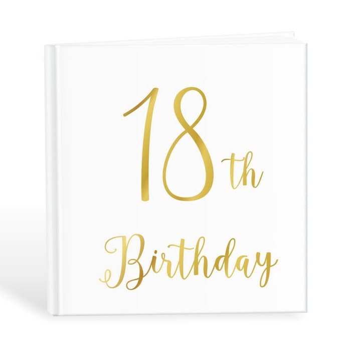 Gästbok 18 ÅR vit