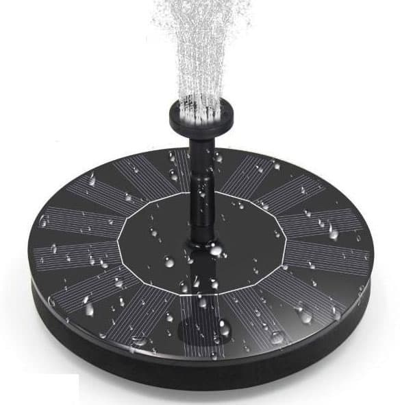 Vattenfontän solcellsdriven 16 cm solcellsfontän vatten fontän utomhus Svart Vattenfontän solcellsdriven 16 cm solcellsfontän vatten fontän utomhus Svart