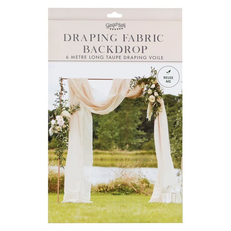 Tyg till Bröllopsbåge/Draperi 6m x 2,5m, Beige