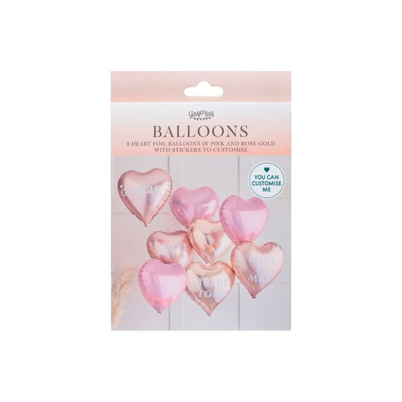 Ballongbukett till Möhippa, personligt 8-pack