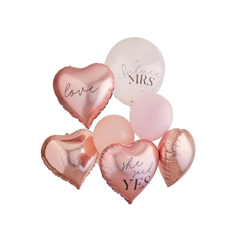 Ballongbukett till Möhippa, 9 ballonger