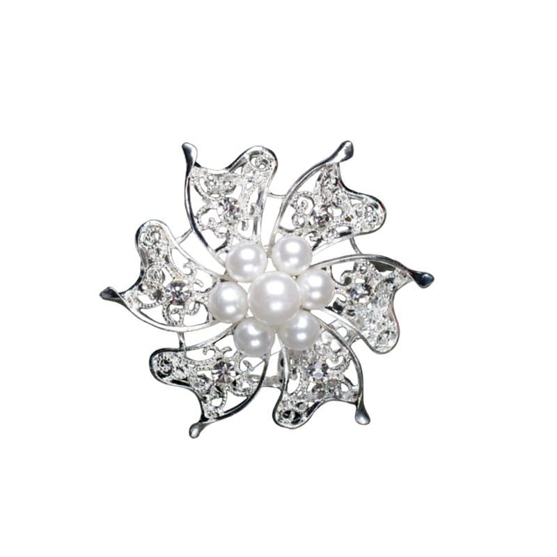 Brosch/smycke till bukett i silver