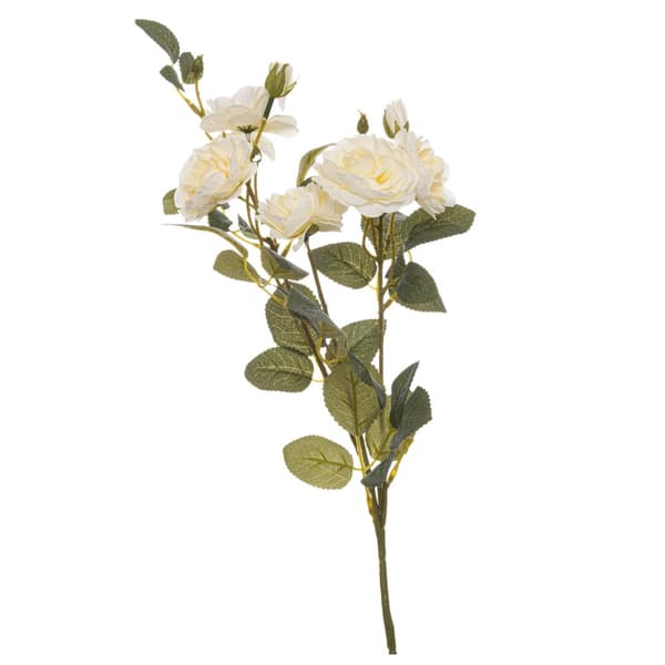Hill Interiors Cottage Rose kunstig blomst Soft White/Green One Size