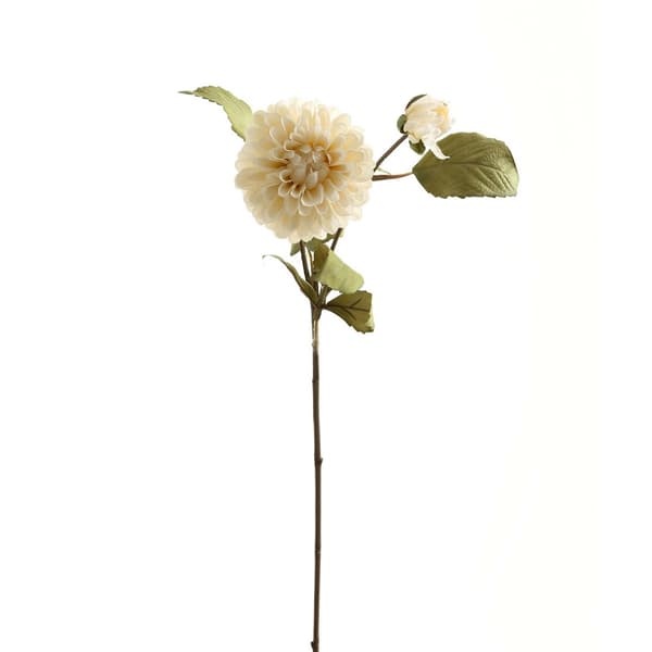 Hill Interiors Dahlia kunstig blomst White/Green One Size
