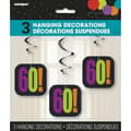 Miniatyrbilde 2 av 2: Unique Party Cheer 60th Birthday Streamers (Pack of 3)