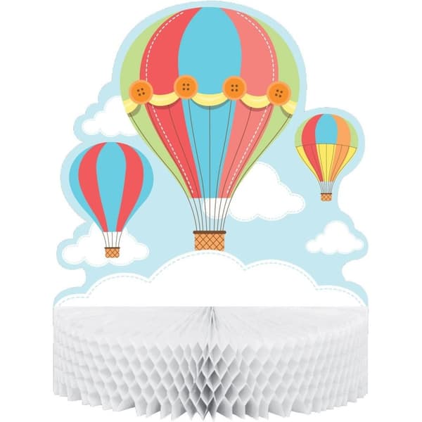 Creative Party Up Up And Away Honeycomb Party Centrepiece White/Blue/Red One Size