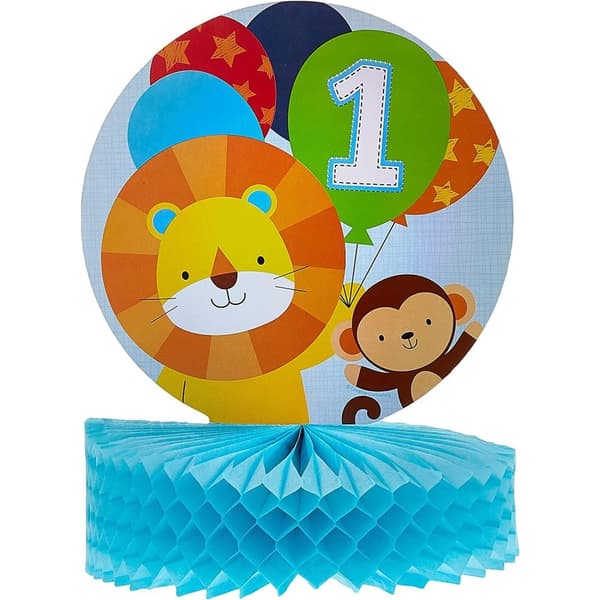 Creative Party Honeycomb Zoo Animals Party Centrepiece Multicoloured One Size