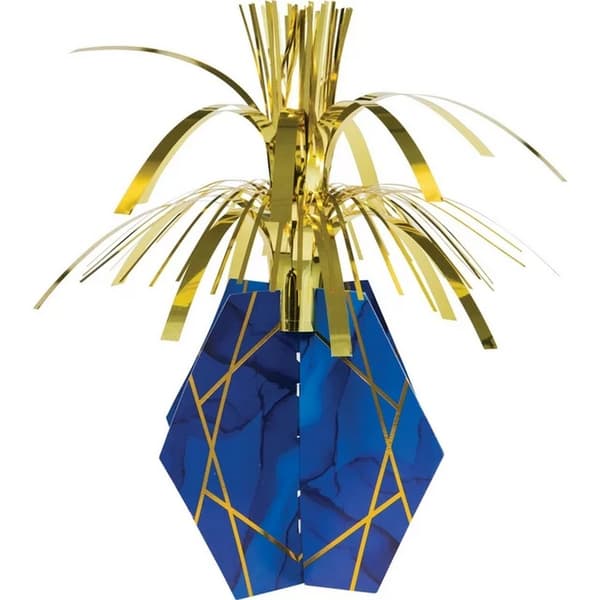 Creative Party Kaskad av folie för partytallrik Navy Blue/Gold One Size
