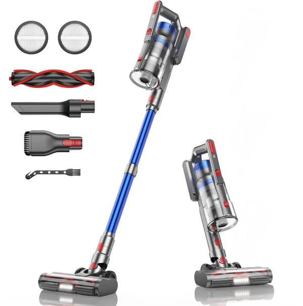 Sladdlös dammsugare, TornadoSuction PRO, 500W, 50kpa sugkraft