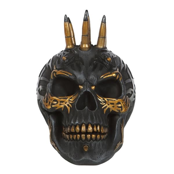 Spiral Direct Skull Ornament Black/Gold One Size