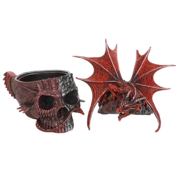 Spiral Direct Serpent Infection Skull Ornament